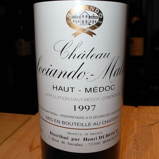楽天市場】シャトー・ソシアンド・マレ[1997] 赤ワイン/辛口/フル