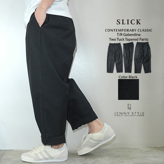 楽天市場】SLICK （ スリック ） 2タック テーパード パンツ （ T/R