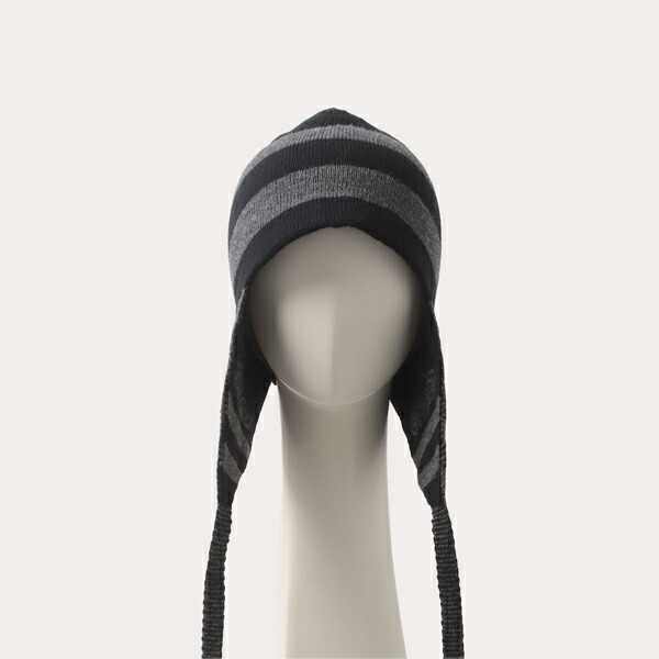 ヴィヴィアンウエスト ORB ウッドフラップ付ワッチ ニット帽 ネイビー