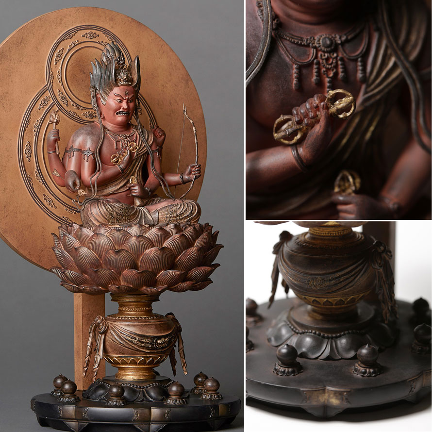 楽天市場】仏像 愛染明王 愛染明王坐像 仏様 仏 仏具 仏教 インテリア