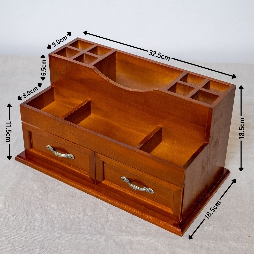 楽天市場】ヴィンテージ 木製 大容量 ジュエリーボックス コスメ