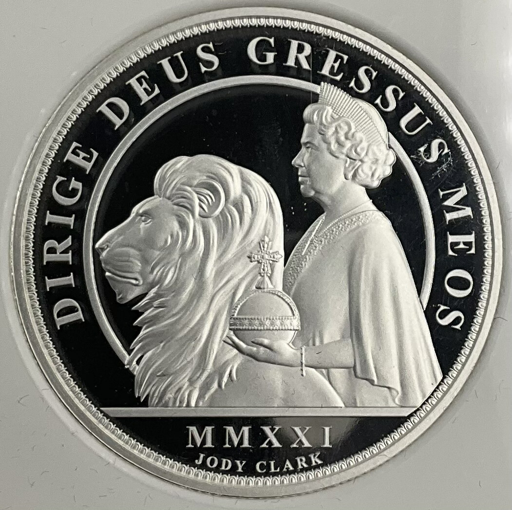 2016年 イギリス ブリタニア ライオン 2ポンド 銀貨 PF70 UC