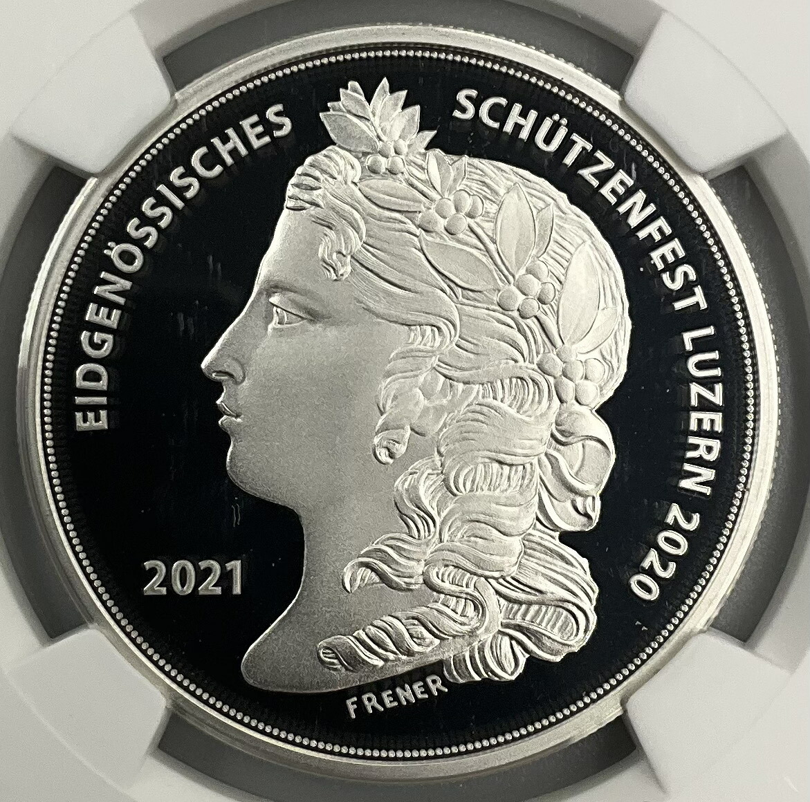 pyrargyrite】2021 スイス 射撃祭 銀貨 PF69 UC pyrargyrite】2021