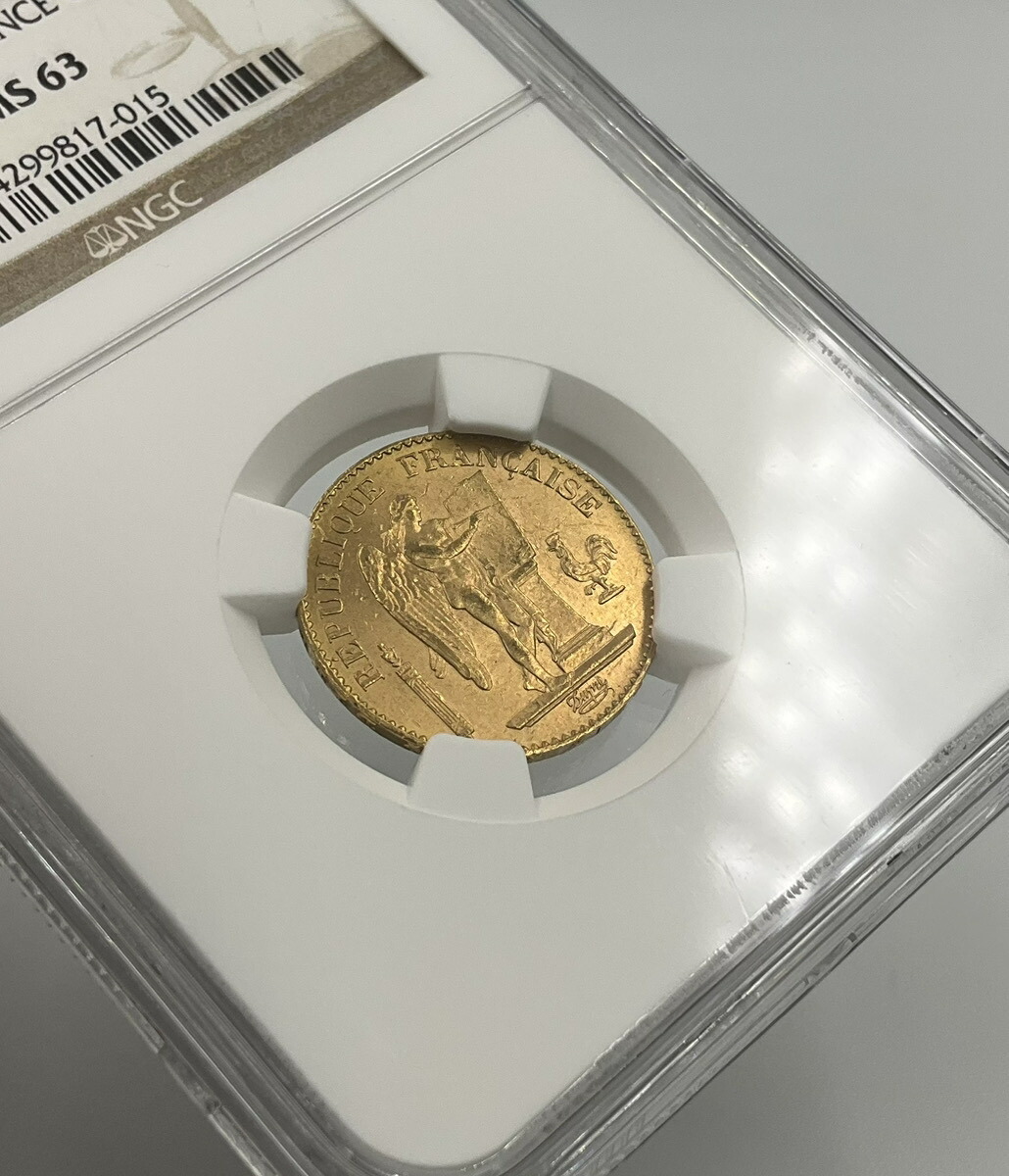 楽天市場】1895年 A フランス エンジェル 20フラン 金貨 天使と雄鶏