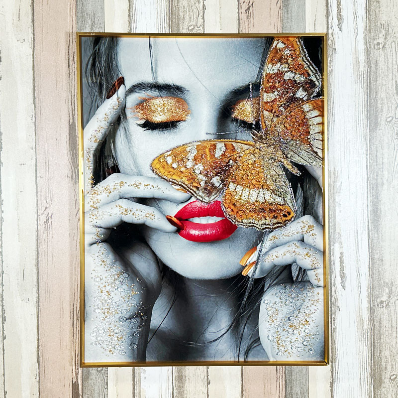 水晶絵 アートパネル クリスタル 立体 絵画 アート ブルー フラワー