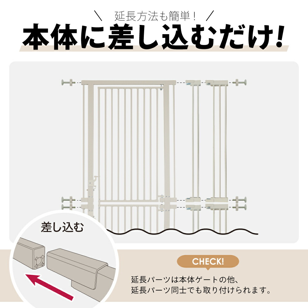 楽天市場】高さ186.5cm 猫 脱走防止ゲート ハイタイプ キャットゲート
