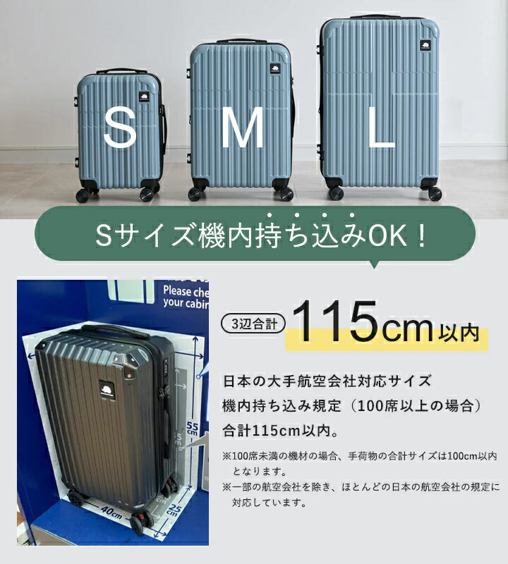 楽天市場】キャリーケース Mサイズ 軽量 スカンジナビアンフォレスト