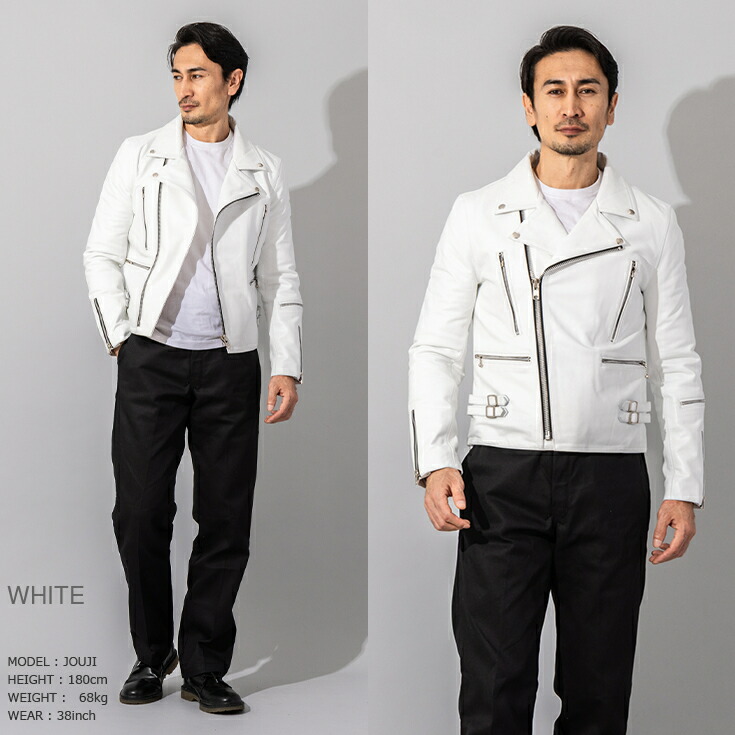 楽天市場】Horn Works 本革 UKタイプ ダブルライダースジャケット