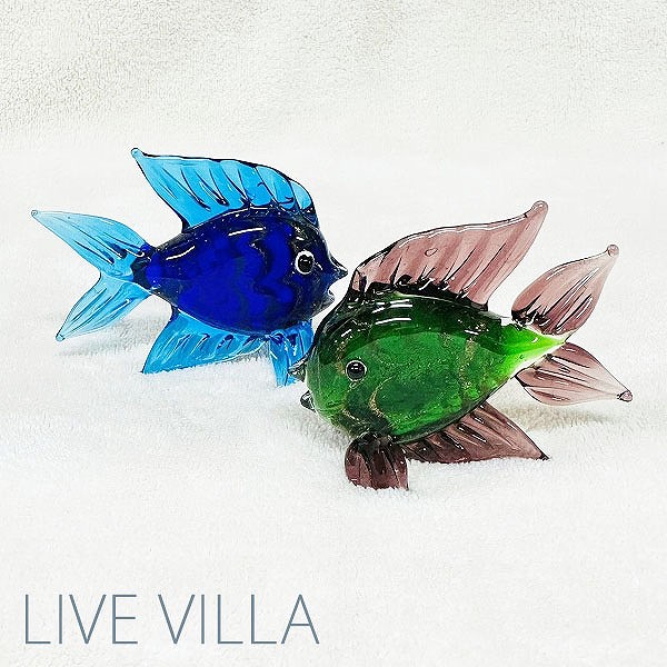 楽天市場】ガラス オブジェ 金魚 さかな フィッシュ 魚 : アジアン
