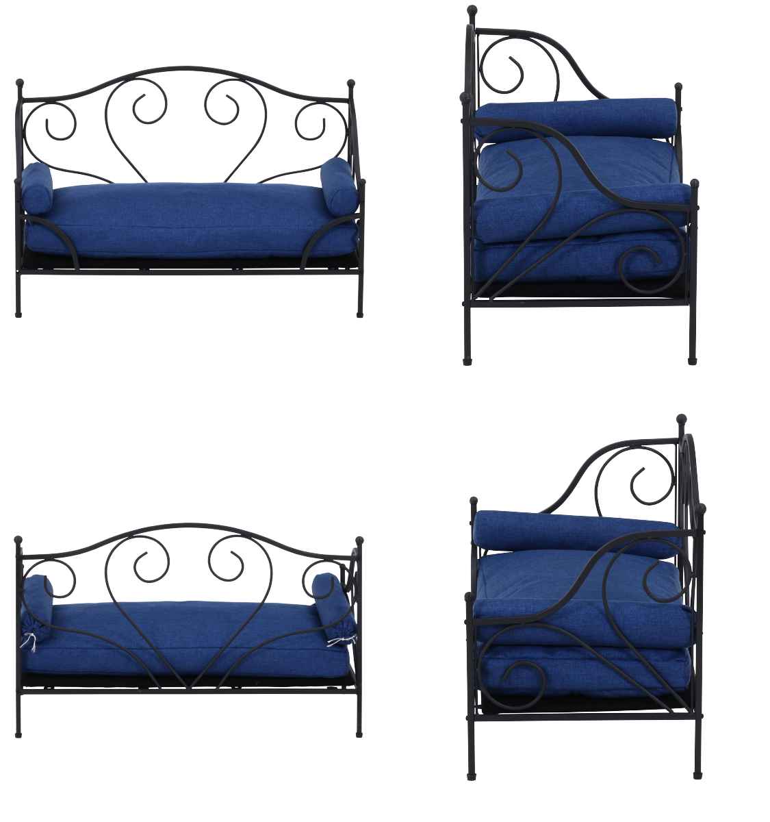 楽天市場】ペットベッド 幅69.5cm スチールフレーム クッション