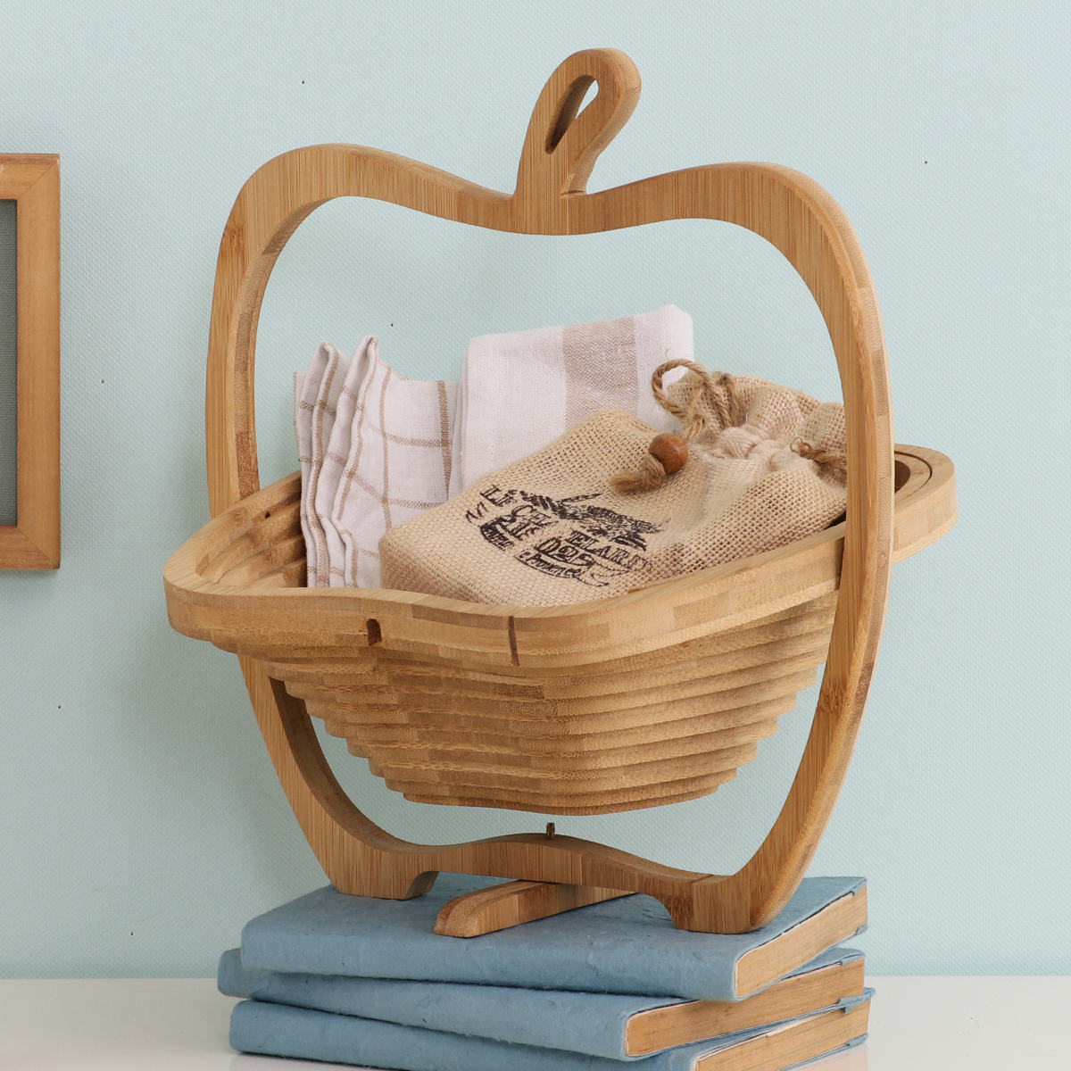 楽天市場】キッチンバスケット りんごバスケット M （ バスケット