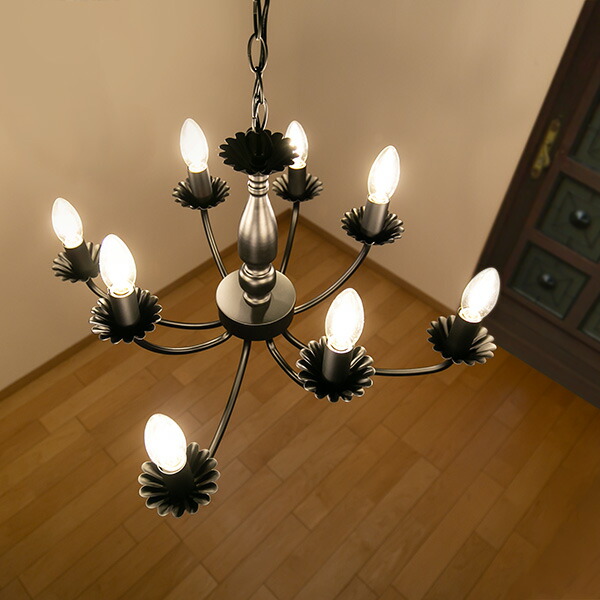 楽天市場】照明 8灯 シャンデリア LED クラシック 天井照明 （ 送料