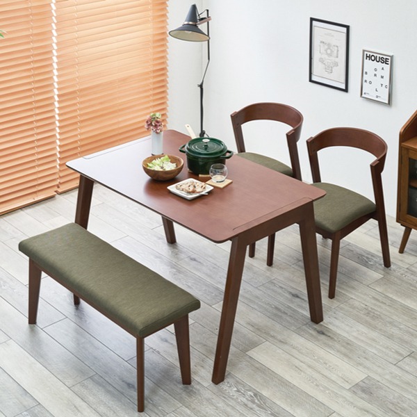 楽天市場】ダイニングベンチ ブラウン 幅100cm 2人掛け 二人掛け 木製