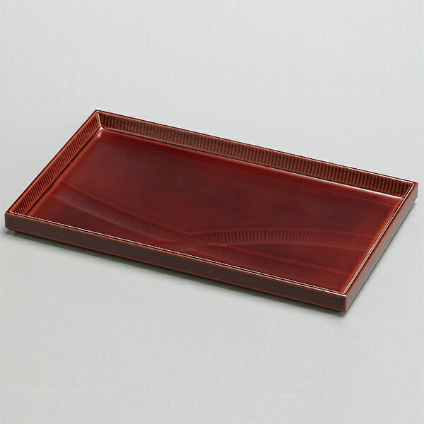 楽天市場】盛皿 木製 尺0 長角皿 結び目 盛台 越前漆器 溜 漆塗 皿