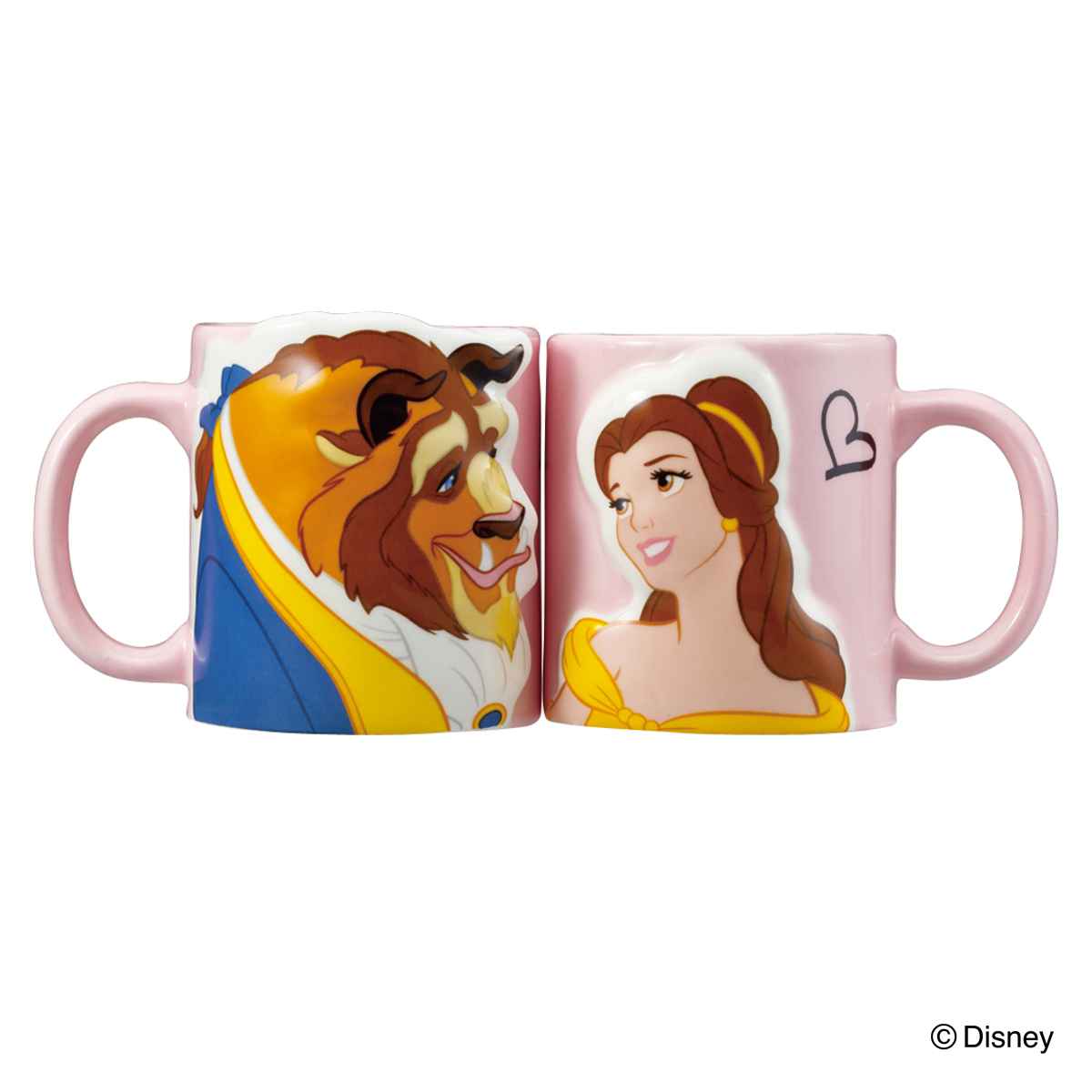 楽天市場】マグカップ ペア 300ml 美女と野獣 磁器 （ マグ カップ