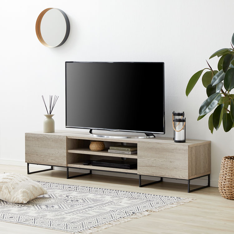 ラタン調 テレビボード 幅140 LOWYA