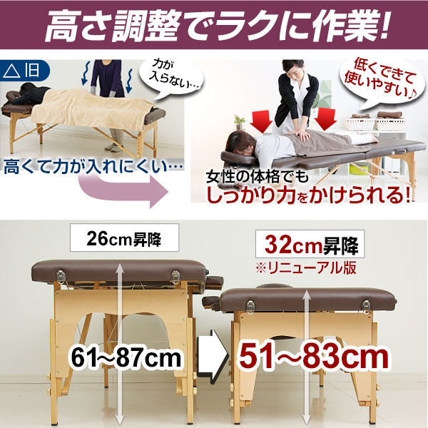 楽天市場】マッサージベッド マッサージ台 折りたたみ マッサージ