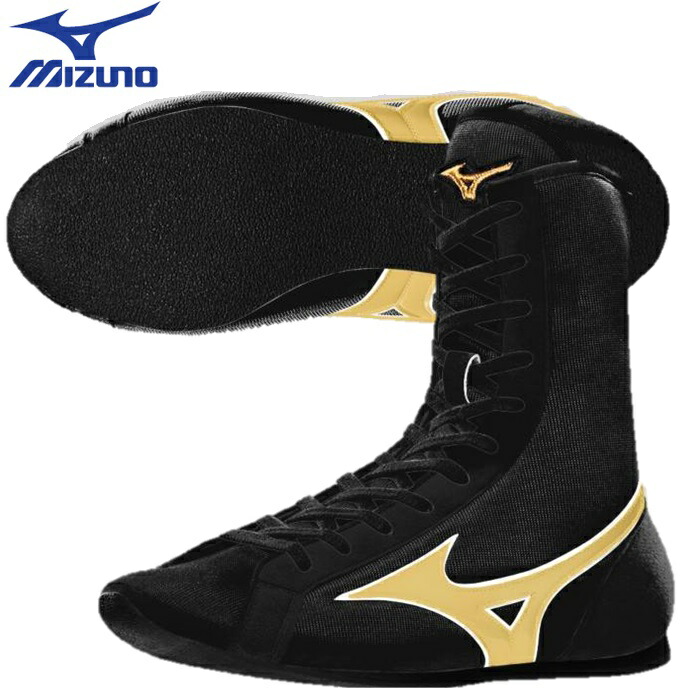 ミズノボクシングシューズ ゴールドブラック mizuno 楽天市場】受注