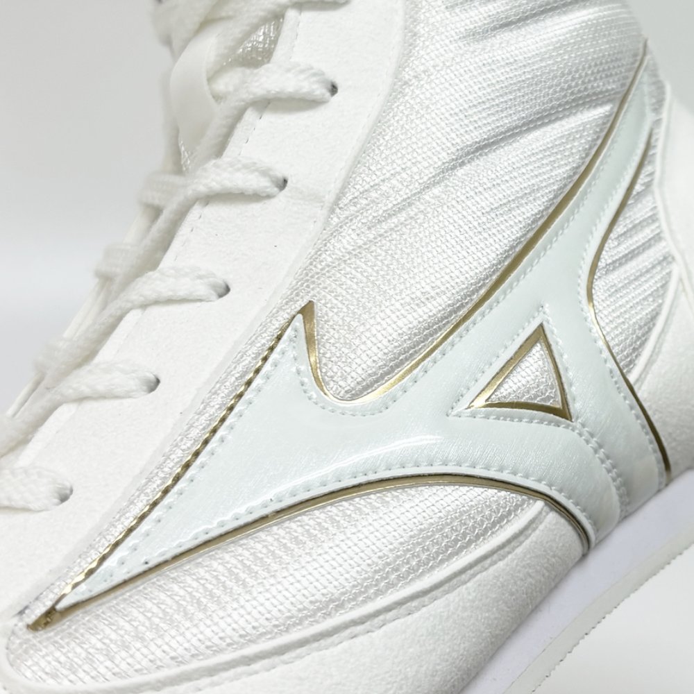 Mizuno ボクシングシューズ ホワイト/ゴールド 27cm Mizuno ボクシング