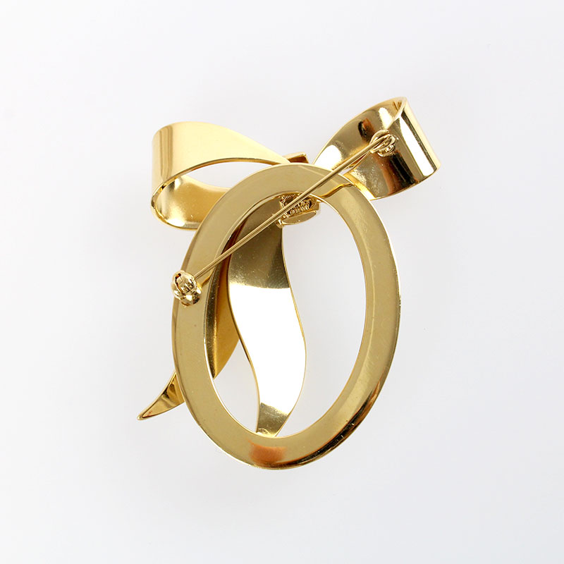 Christian Dior ブローチ リボン ゴールド 大ぶり ビンテージ 楽天市場