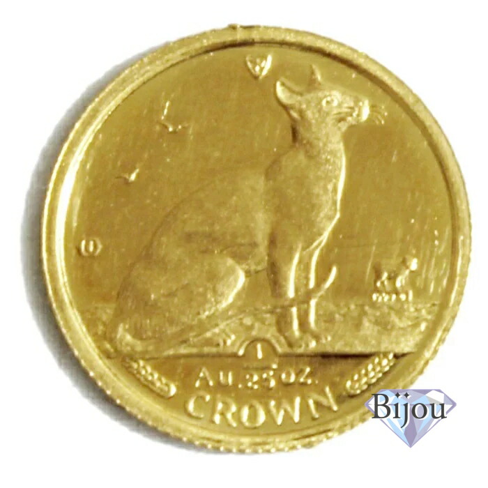 楽天市場】K24 マン島 キャット 金貨 コイン 1/25オンス 1.24g 1992年