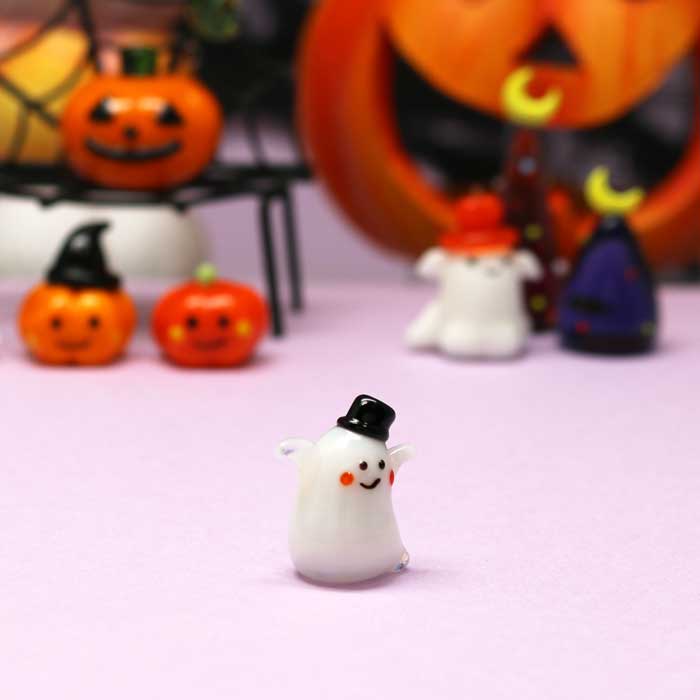 楽天市場】ガラス細工 オシャレゴースト ハロウィン HALLOWEEN おばけ