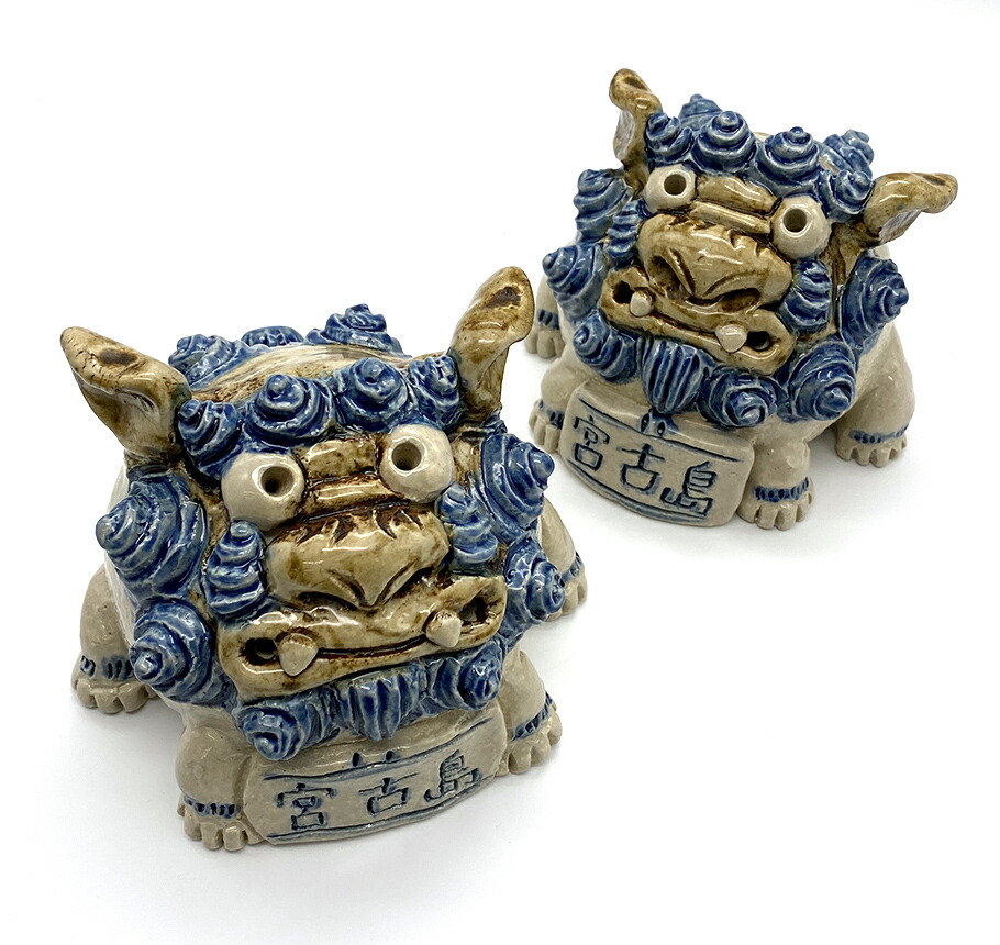 琉球沖縄【故】島常賀陶板シーサー ヤチムンやちむん壺屋焼