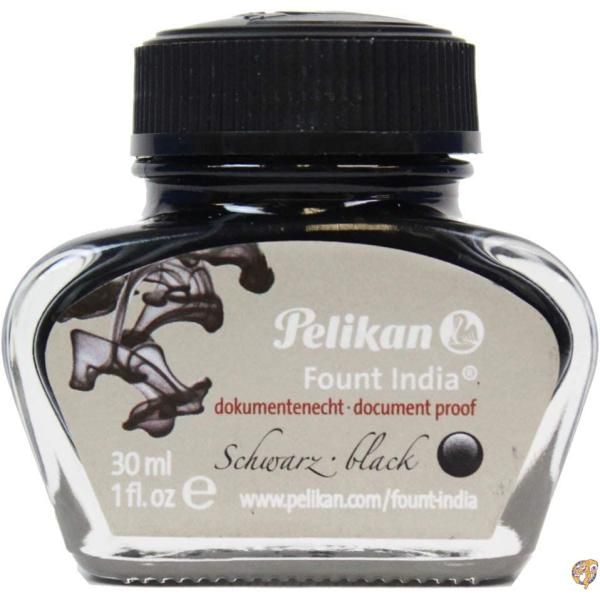 PELIKAN ペリカン F刻印 ペン・万年筆 樹脂系素材 ブラック ケース付き