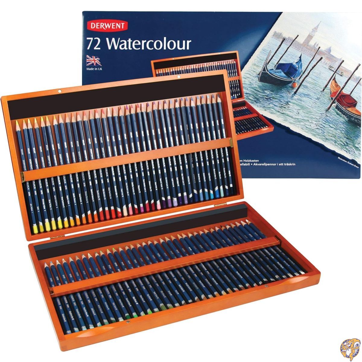 楽天市場】ダーウェント 水彩 色鉛筆 ウォーターカラーペンシル 72色