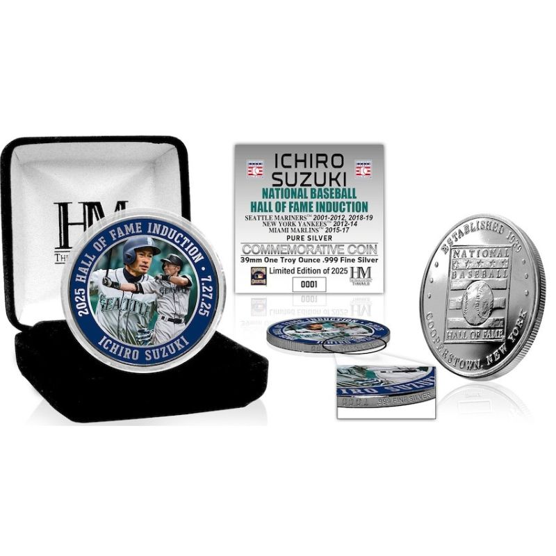 楽天市場】【クーポン配信中】イチロー 米野球殿堂入 純銀メッキ 記念