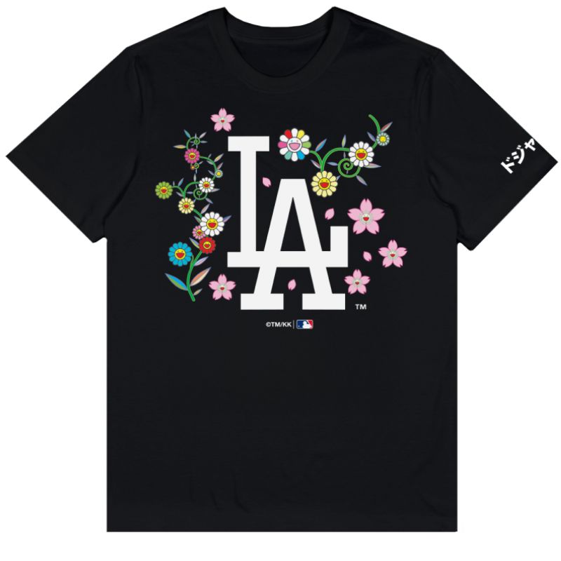 楽天市場】村上隆 ×ドジャース コラボ Tシャツ 黒 ブラック