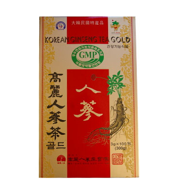 楽天市場】高麗人参茶GOLD・粉末状 紙箱 3g×100包健康茶 伝統茶 韓国