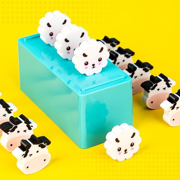 楽天市場】消しゴムアソート 可愛い羊と牛がいっぱい！ ヒツジ ウシ
