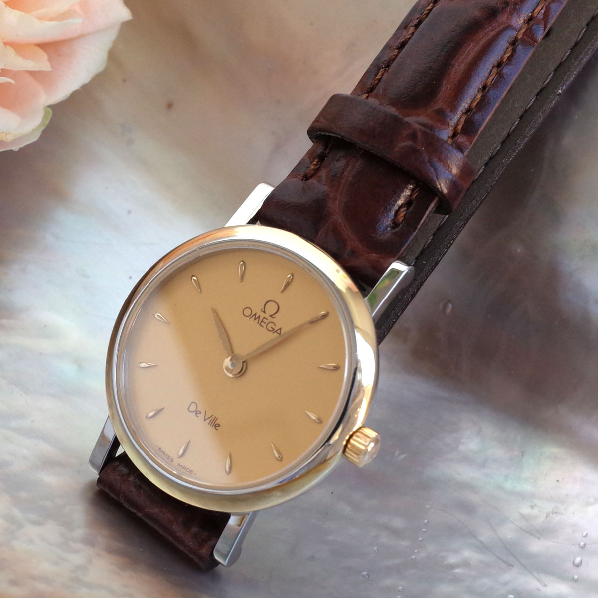 OMEGA デビル レディース ゴールド＆シルバー OMEGA オメガ デビル