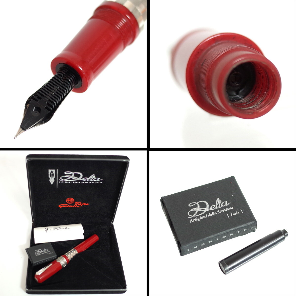 楽天市場】デルタ 万年筆 アルファロメオ シルバー925 ペン先750 18KT