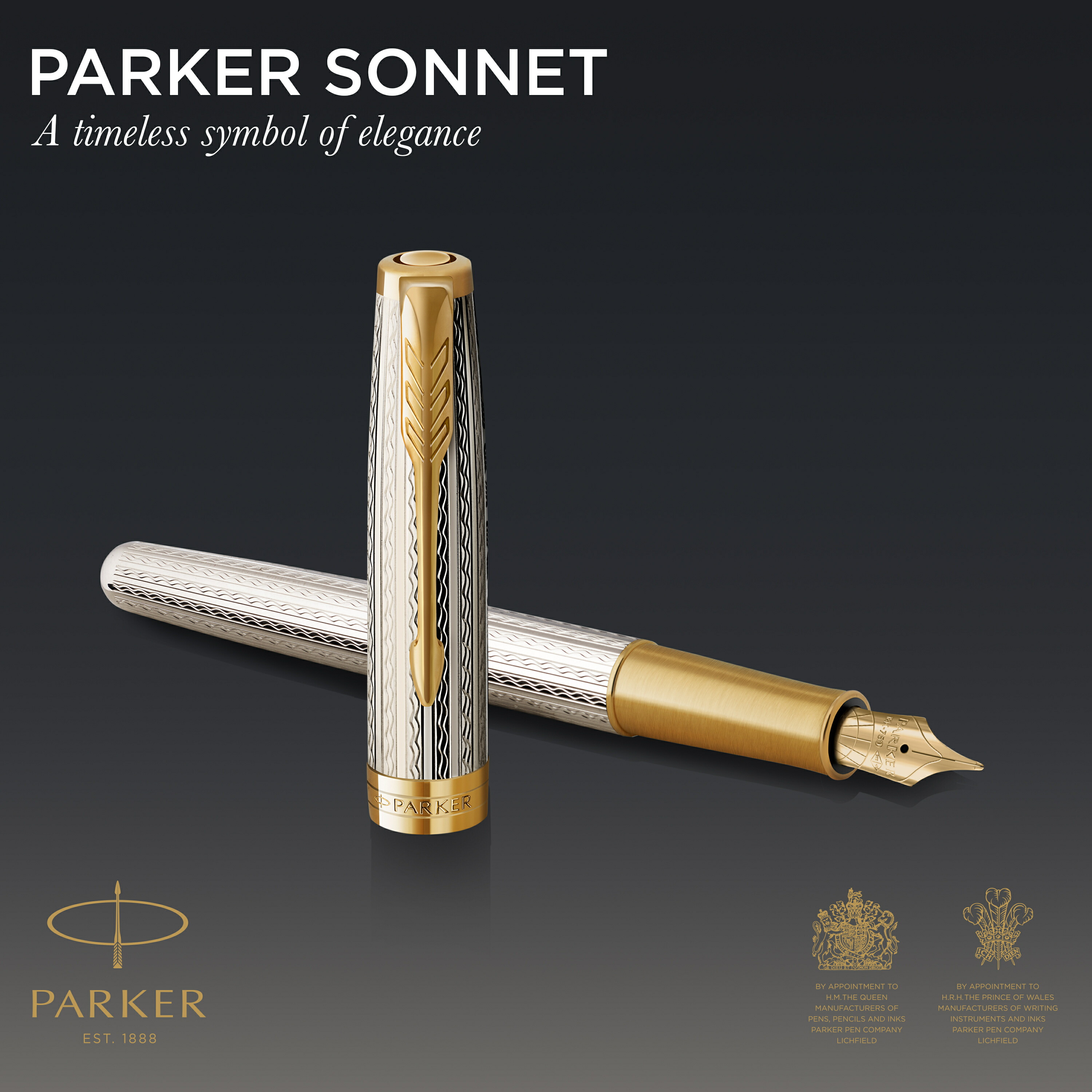 未使用】Parker 万年筆 ソネット18K ベラージュプラチナ 未使用