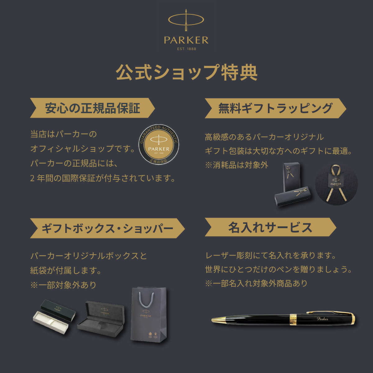 楽天市場】【パーカー公式 ミニボトルインクセット】名入れ PARKER