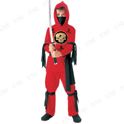 楽天市場】コスプレ 仮装 子ども用レッドニンジャM 【 コスプレ 衣装