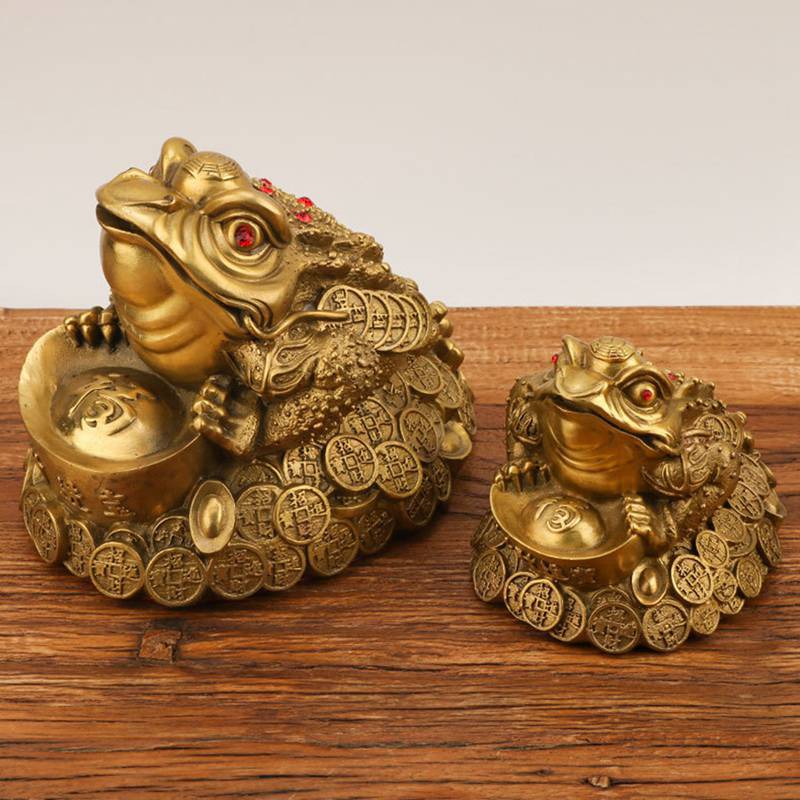 楽天市場】風水アイテム 金蟾 銭蛙 三脚蟾蜍 元寶 カエル 幸運の置物