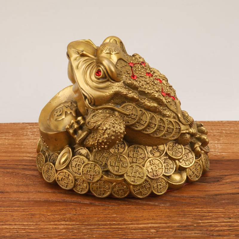 楽天市場】風水アイテム 金蟾 銭蛙 三脚蟾蜍 元寶 カエル 幸運の置物