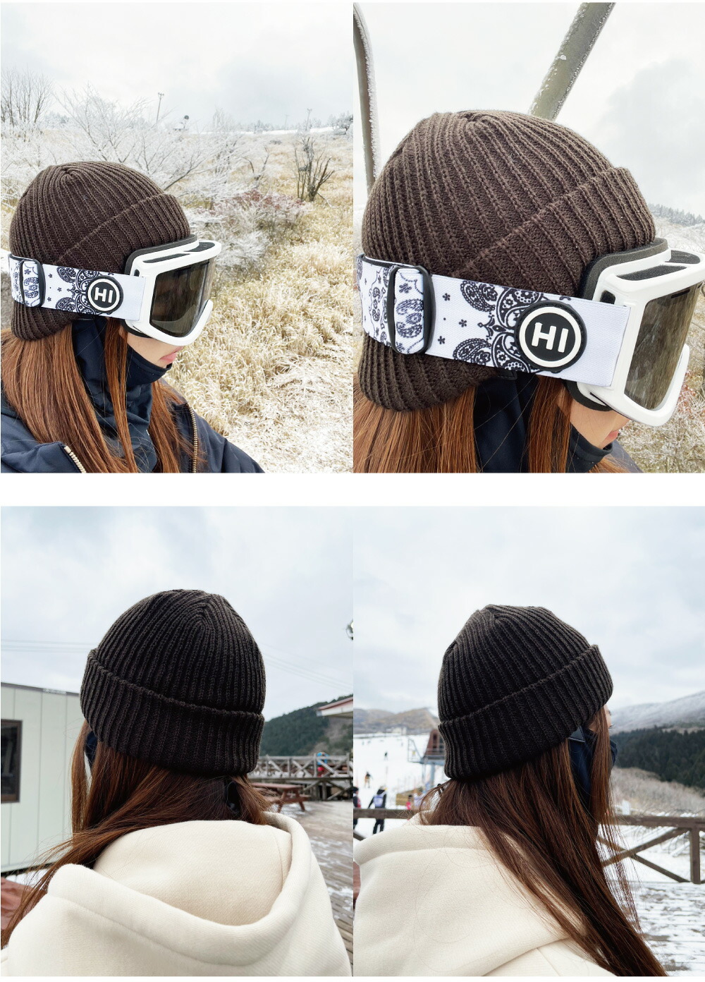 楽天市場】【ゆうパケット可能】 スノーボード リブ編み厚手ビーニー