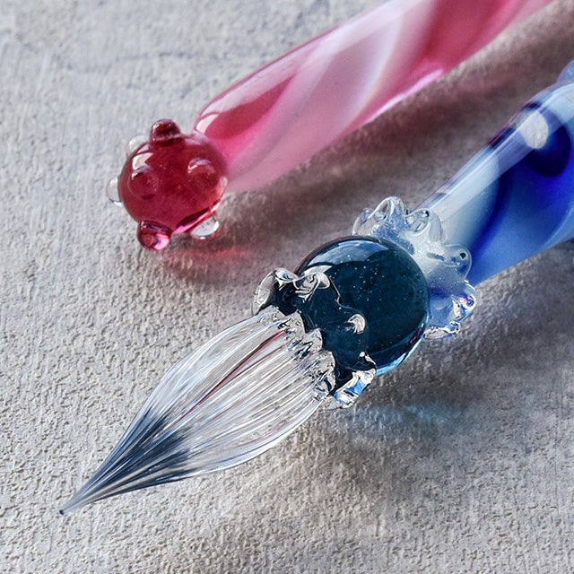 楽天市場】即日発送 ガラスペン 日本製 コケシ リボンケーン Lollipop