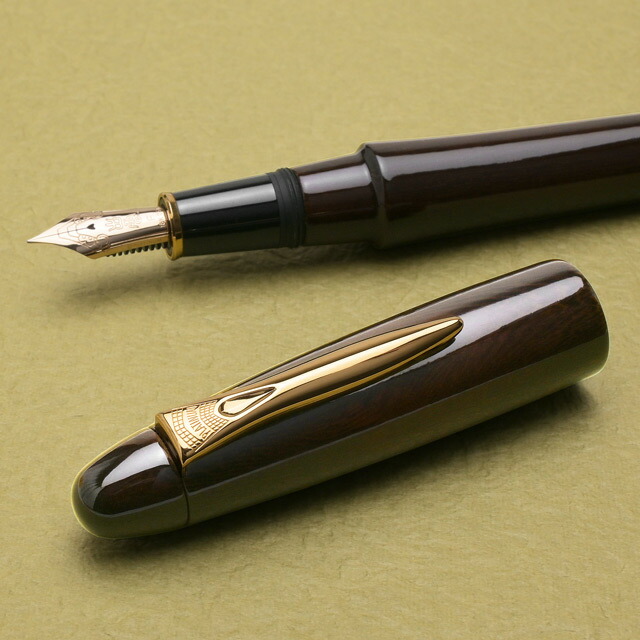 楽天市場】万年筆 プラチナ万年筆 出雲 鉄刀木 タガヤサン グロス