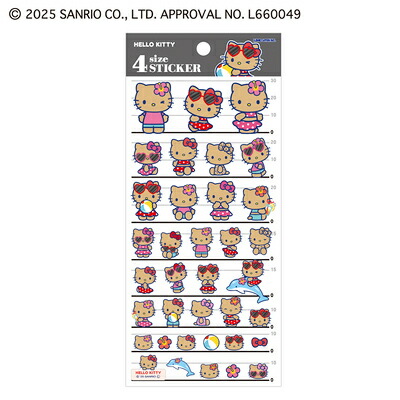楽天市場】サンリオキャラクターズ 4SIZE ステッカー 日焼けキティ