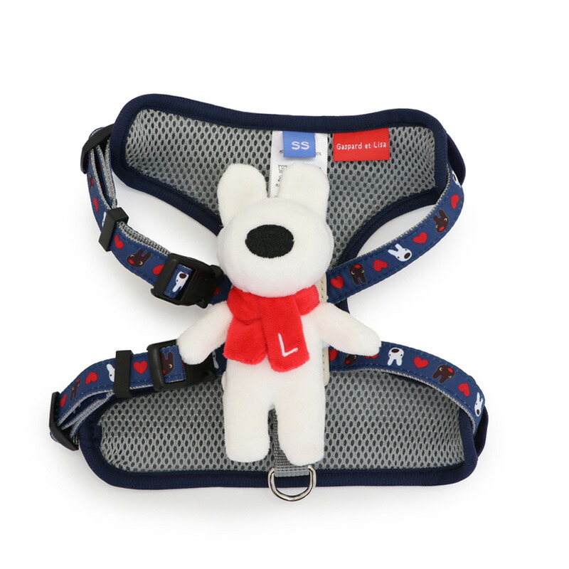 ペットパラダイス 犬 ハーネス ハート 柄 マスコット 付き リサと