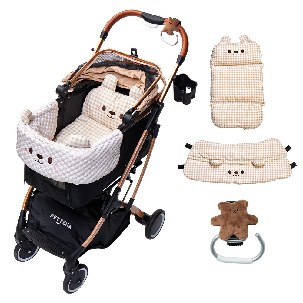 楽天市場】【楽天1位】ペットカート PETTENA KNIGHT軽快走行 分離式 4
