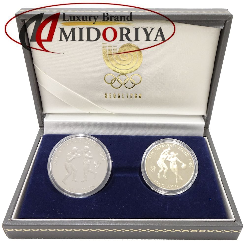1988年 ソウルオリンピック 記念銀貨 10000ウォン 5000ウォンセット