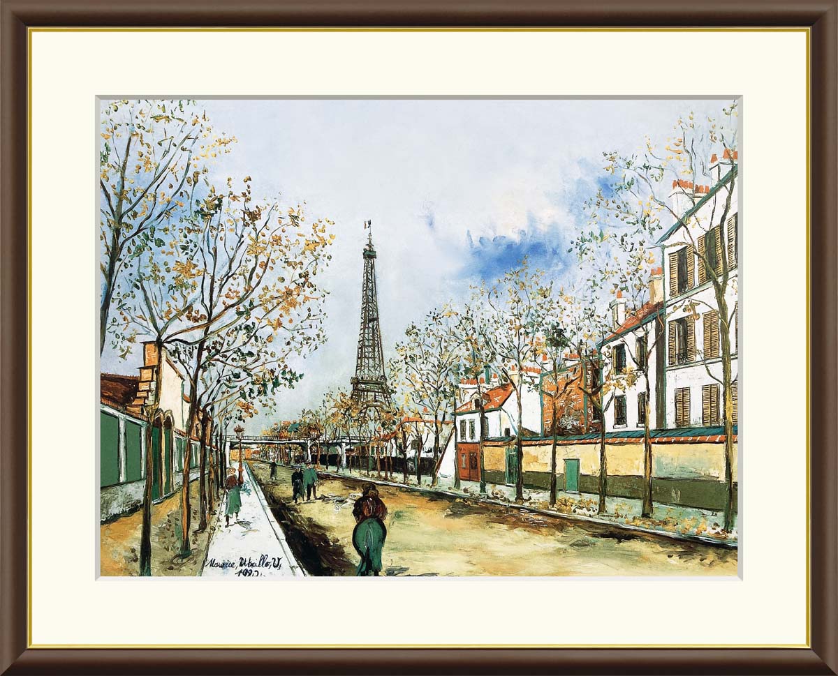 美術品】サイン入り油絵 ヨーロッパ風景 42×47cm 額縁付き 美術品