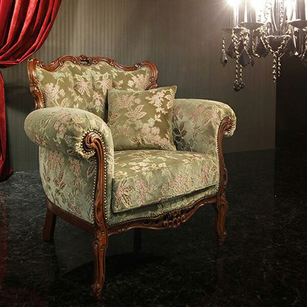 楽天市場】【ポイント2倍！】 1人掛けソファ イタリア製 輸入家具 金