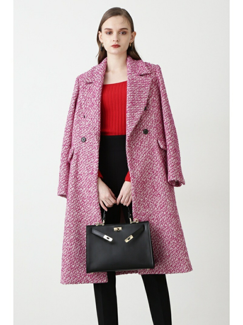 極美品 Theory ピンク 近年モデル ダブルチェスターコート S 1 Theory